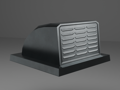 Air vent Low poly 3D Model