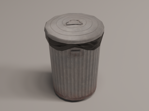 Garbage Can Kit 3D Modell