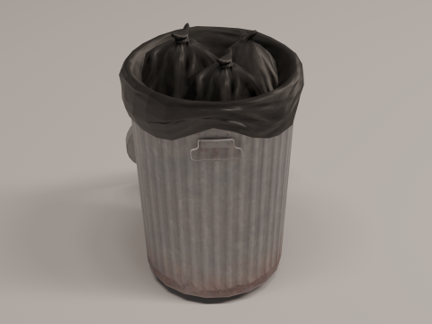 Garbage Can Kit 3D 模型