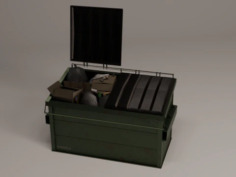 Kit bidone della spazzatura Modello 3D