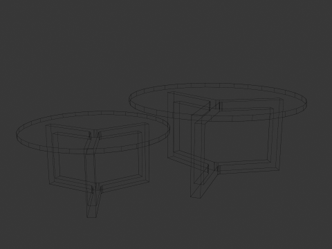 Insieme di mobili Modello 3D