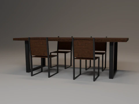 Furniture set 3D Model