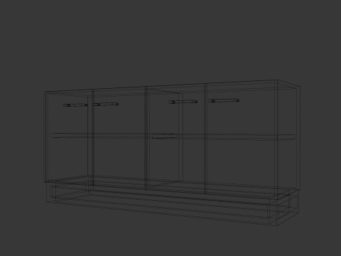 Insieme di mobili Modello 3D