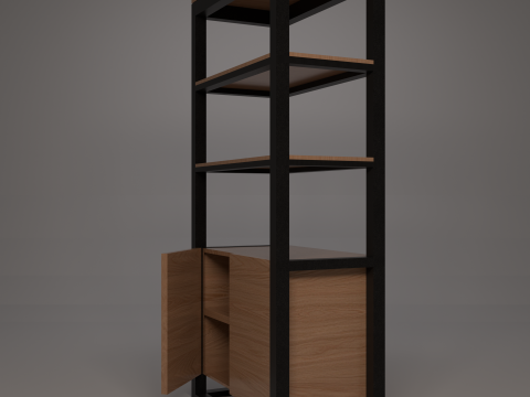 Insieme di mobili Modello 3D