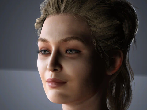 Gigi Hadid Character 3D Model