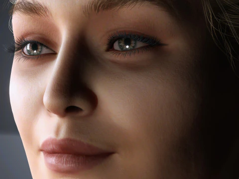 Gigi Hadid Character 3D Model