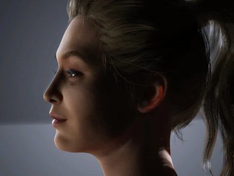 Gigi Hadid Character 3D Model