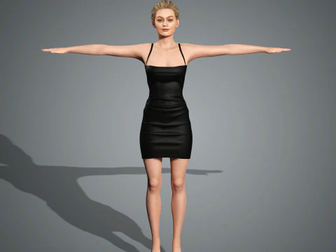 Gigi Hadid Character 3D Model