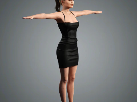 Gigi Hadid Character 3D Model