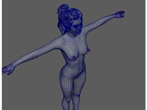 Gigi Hadid Character 3D Model