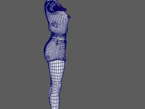 Ana De Armas - Hyper Realistic Low-poly 3D Model