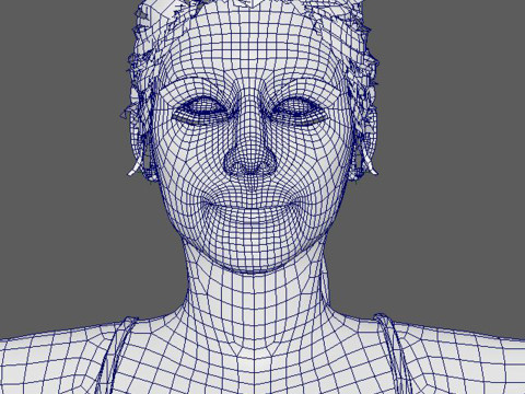 Ariana Grande Character Low-poly 3D Модель
