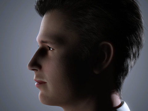 Ansel Elgort Character Low poly 3D मॉडल