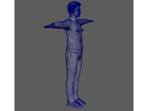 Ansel Elgort Character Low poly 3D Model