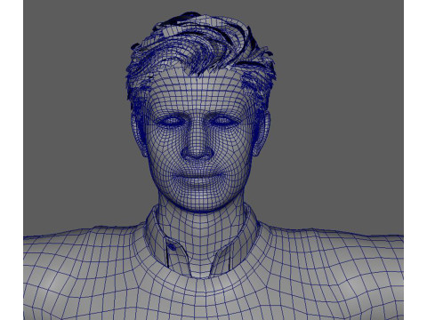 Ansel Elgort Character Low poly 3D मॉडल