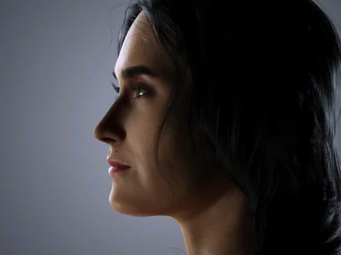 Jennifer Connelly Character Low-poly 3D Model