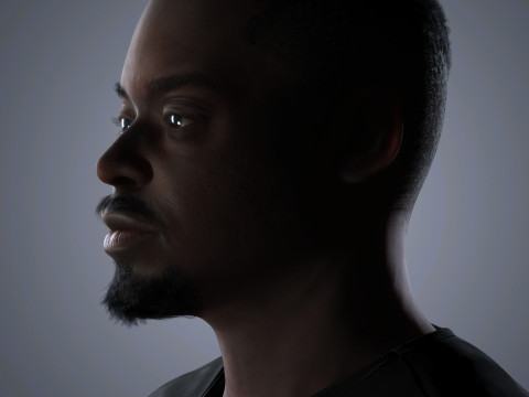 Daniel Kaluuya Character Low-poly 3D Model