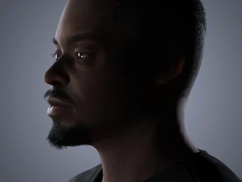 Daniel Kaluuya Character Low-poly 3D Model