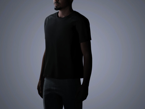 Daniel Kaluuya Character Low-poly 3D Model