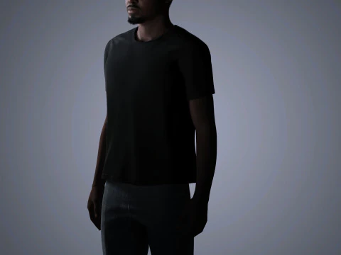 Daniel Kaluuya Character Low-poly 3D Model