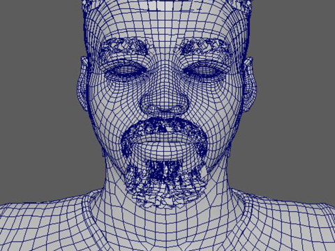 Daniel Kaluuya Character Low-poly 3D Model