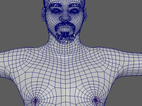 Daniel Kaluuya Character Low-poly 3D Model