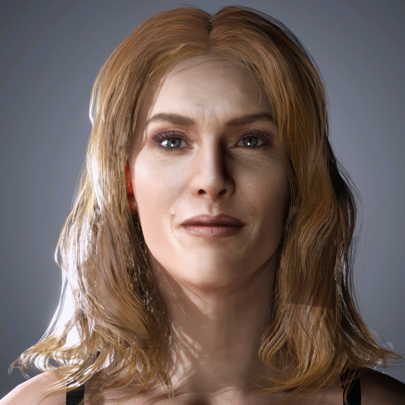 Kate Winslet Character 3D Model .c4d .max .obj .3ds .fbx .stl .blend 