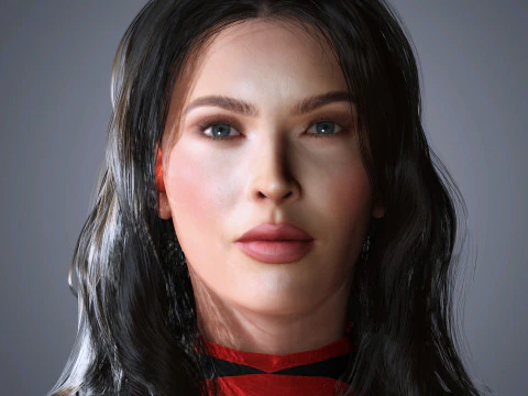 मेगन फॉक्स चरित्र 3D मॉडल