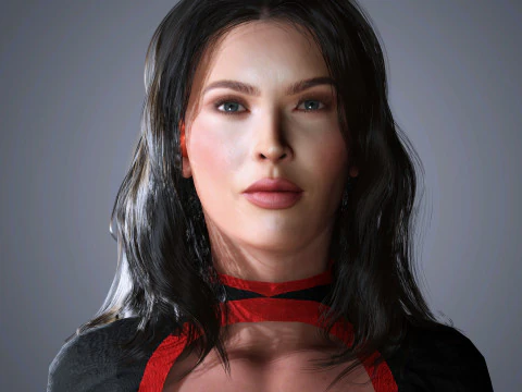 Megan Fox Character 3D Model