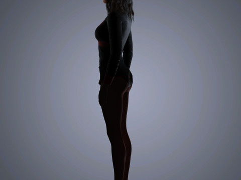 Megan Fox Character 3D 模型