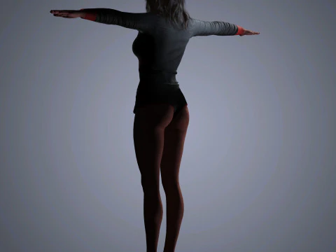 Megan Fox Character 3D Model