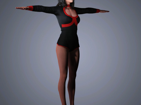 Megan Fox Character 3D 模型