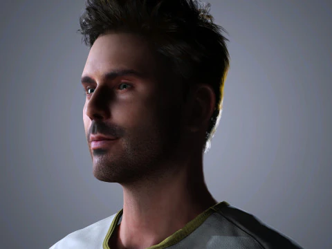 Zac Efron Character 3D Model