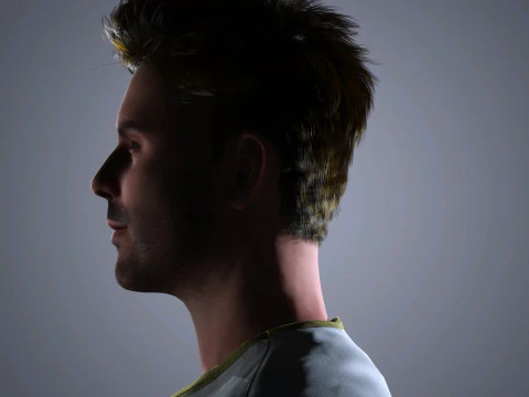 Zac Efron Character 3D Model