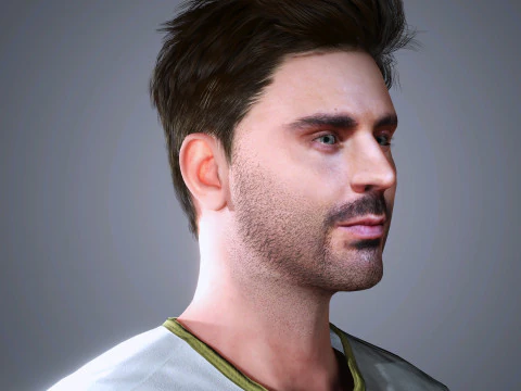 Zac Efron Character 3D Model