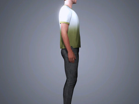Zac Efron Character 3D Model