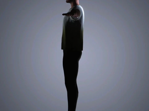 Zac Efron Character 3D Model