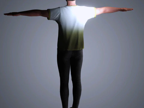 Zac Efron Character 3D Model