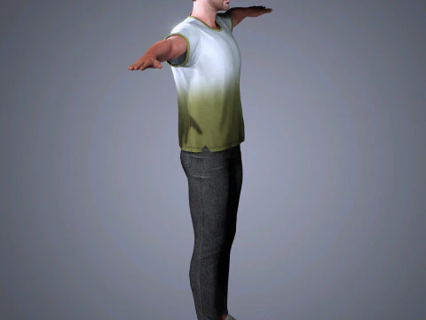 Zac Efron Character 3D Model