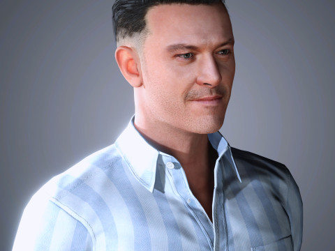 Luke Evans Character 3D Model