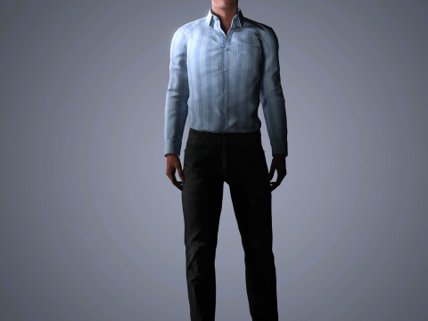 Luke Evans Character 3D Model