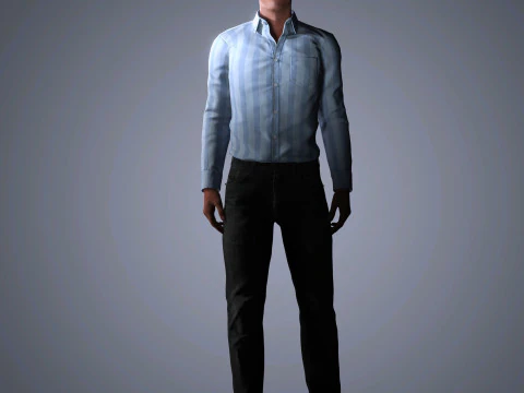 Luke Evans Character 3D Model