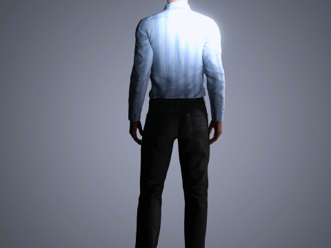 Luke Evans Character 3D Model