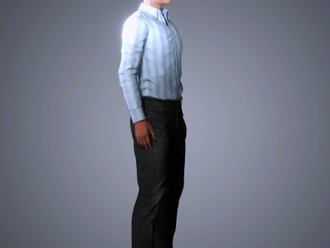Luke Evans Character 3D Model