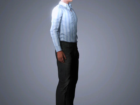 Luke Evans Character 3D Model