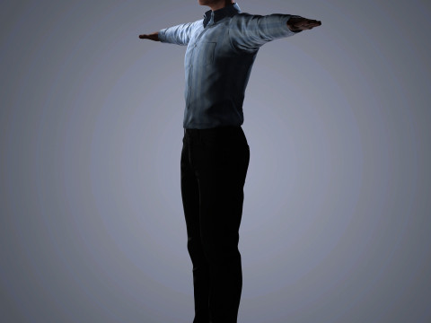 Luke Evans Character 3D Model