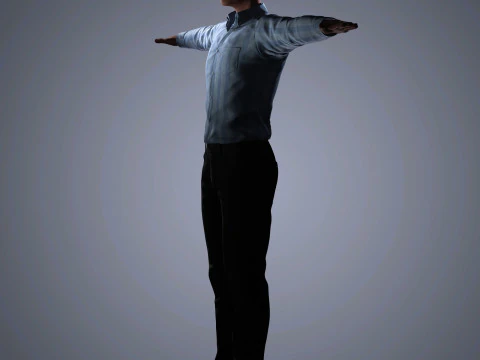 Luke Evans Character 3D Model
