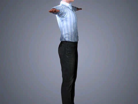 Luke Evans Character 3D Model