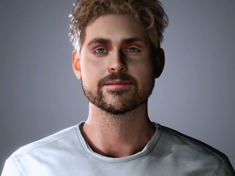 Dacre Montgomery Character 3D Model