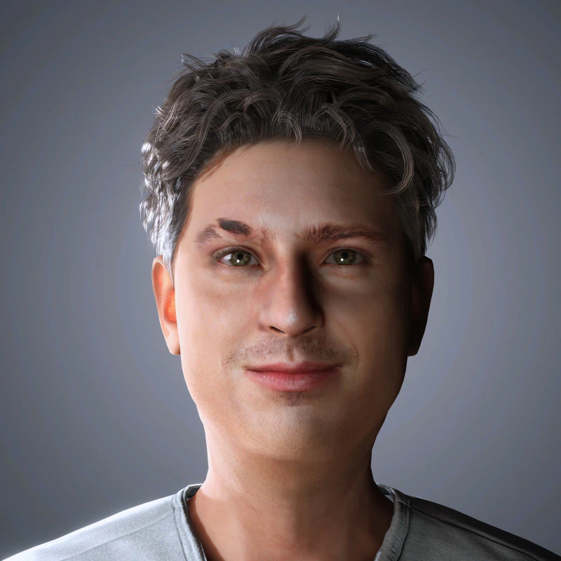 Charlie Puth Character 3D Model .c4d .max .obj .3ds .fbx .stl .blend 